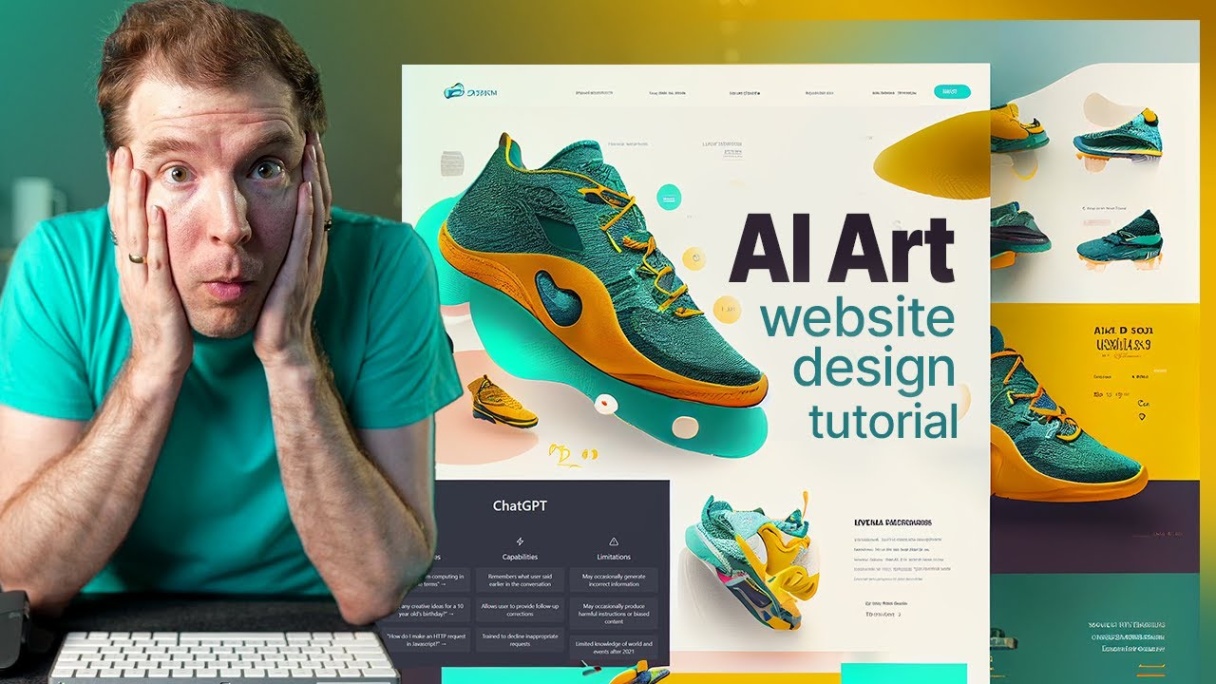 ai design website Bulan 1 How to use AI Art and ChatGPT to Create a Insane Web Designs