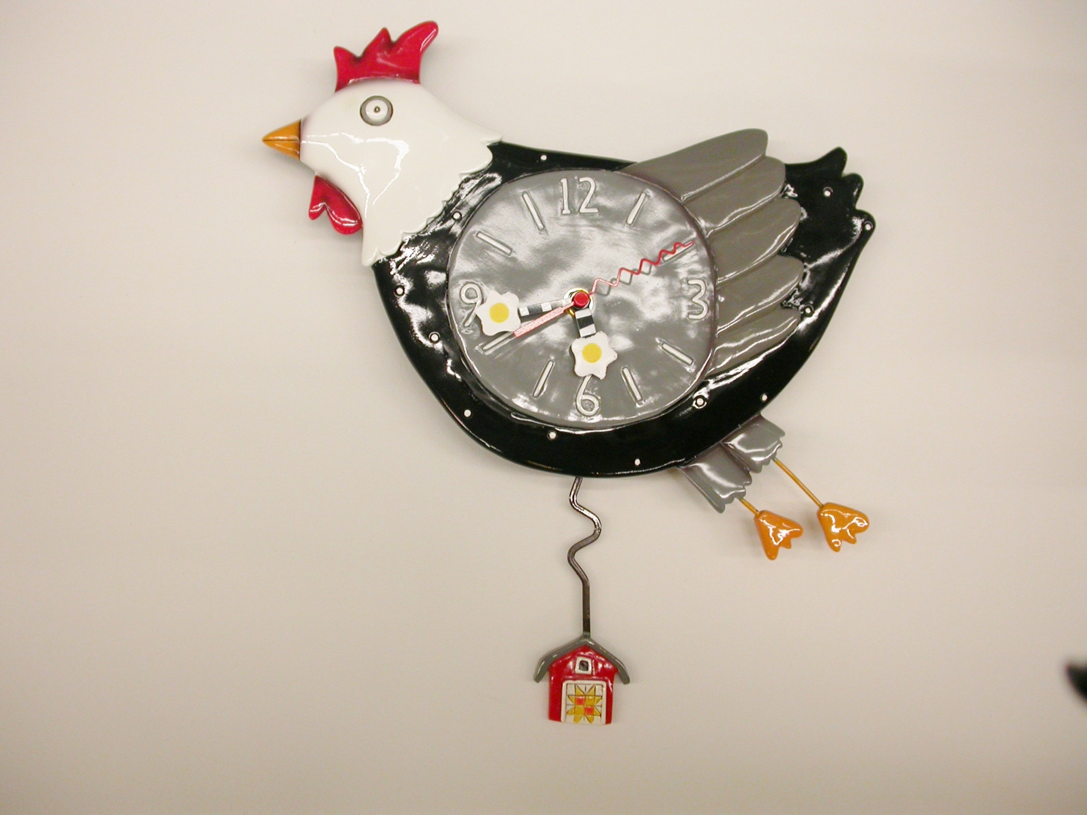 allen design clocks Bulan 5 Allen Designs – Flew the Coop Chicken Clock  Salem Clock Shop