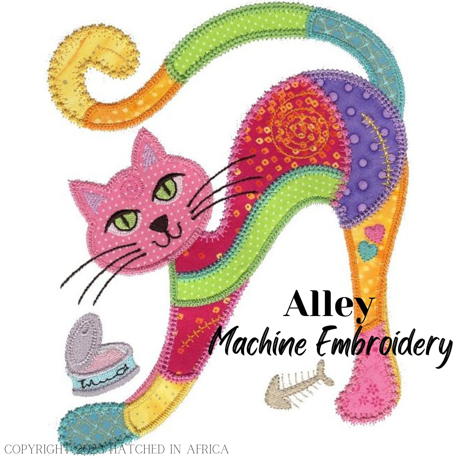 alley cat designs Bulan 5 Aristocat Alley Cat Applique Single Machine Embroidery Design - Etsy