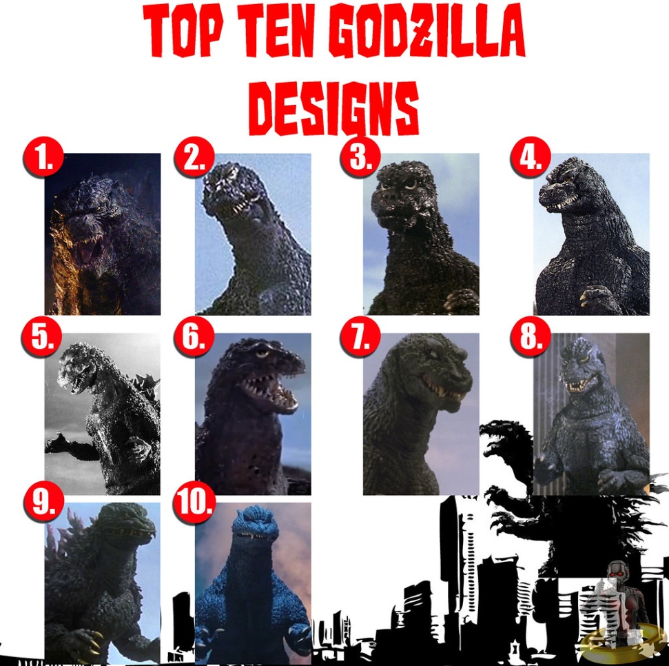 all godzilla designs Bulan 5 Top Ten Godzilla Designs  Oh boy, it
