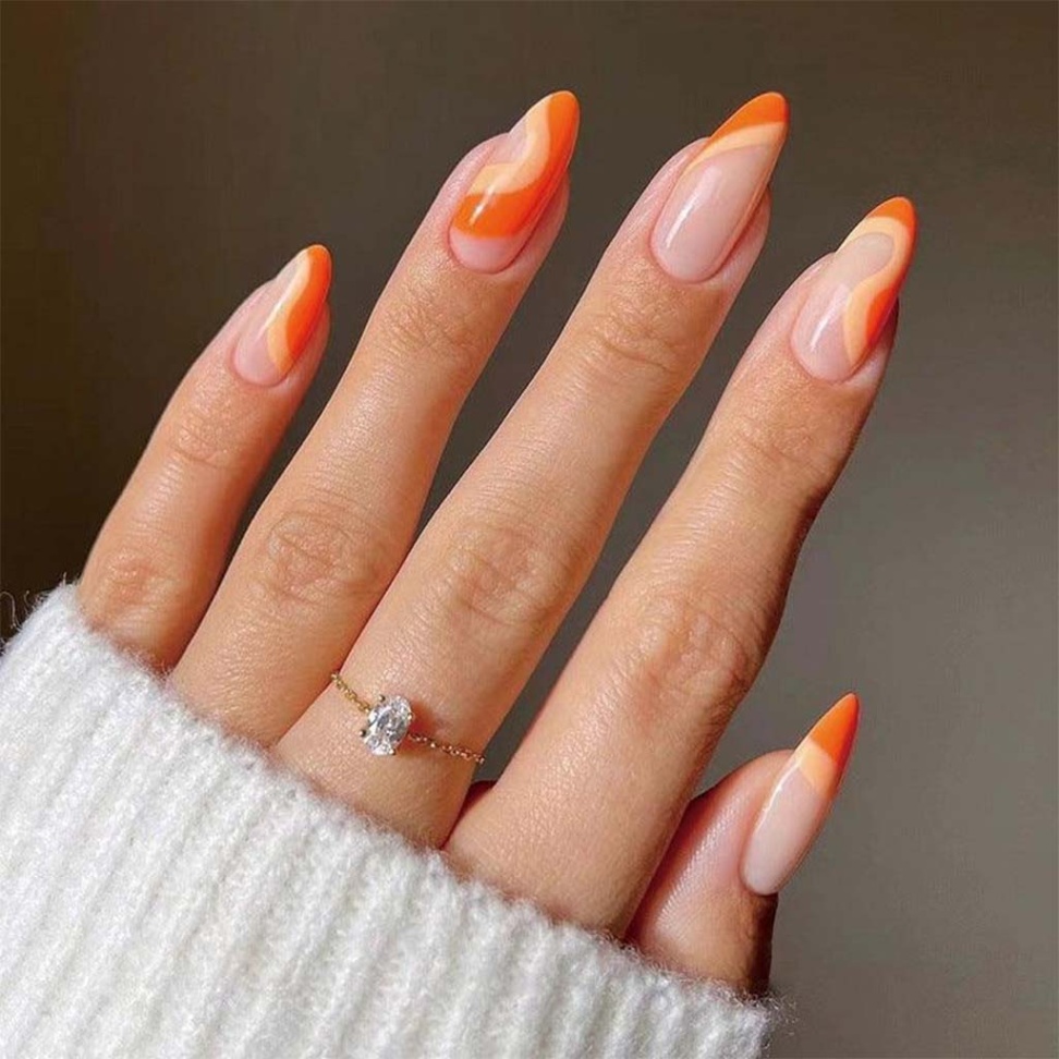 summer orange nails design Niche Utama Home cdn.shopify