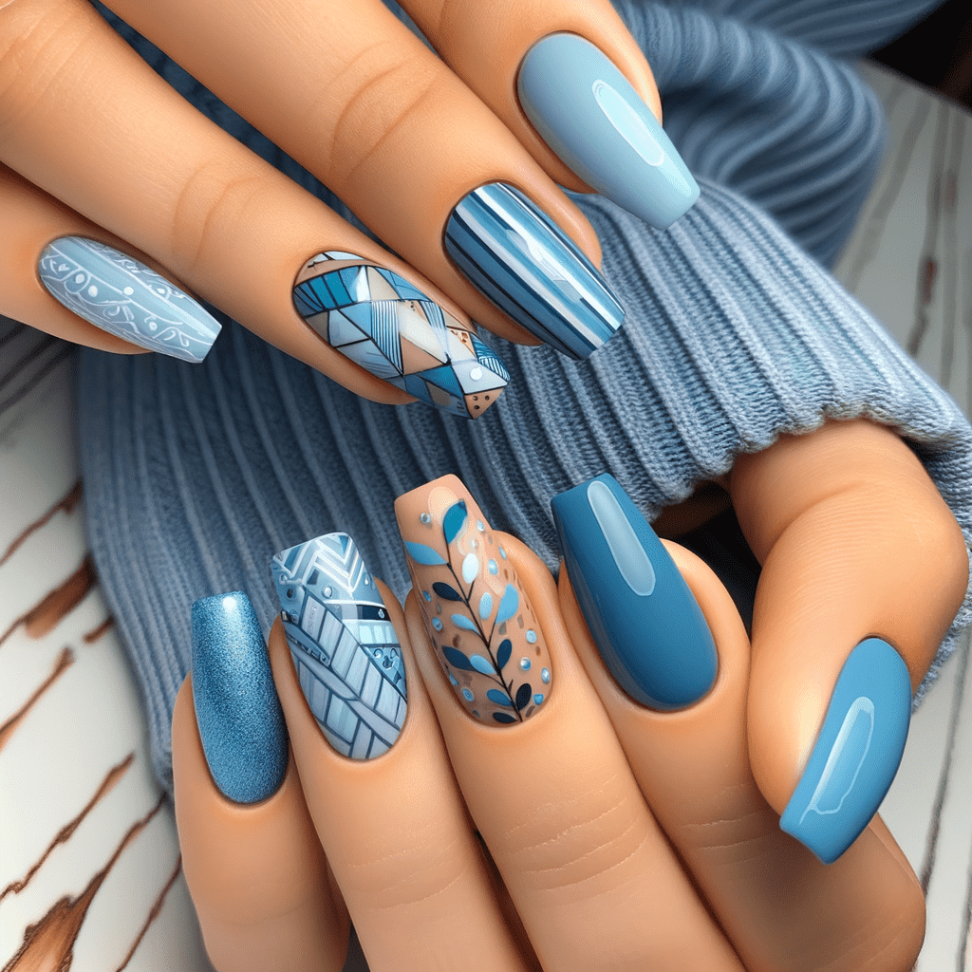 blue colour nail art designs Niche Utama Home cdn.shopify