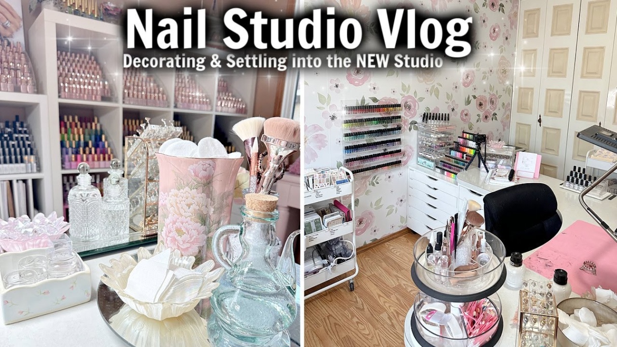 studio nail design Niche Utama Home Decorating the NEW Nail Studio & Work From Home #momlife