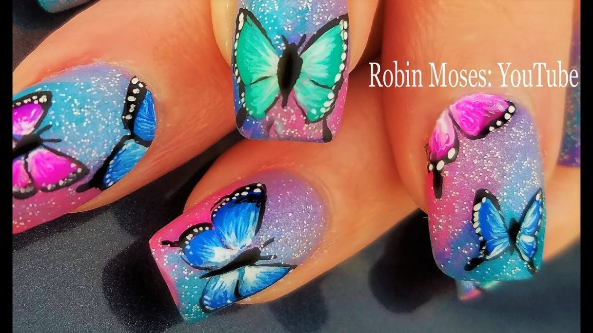 butterfly nail designs Niche Utama Home Gorgeous Butterfly Nails! Fresh Spring  Nail Art Butterflies Design!