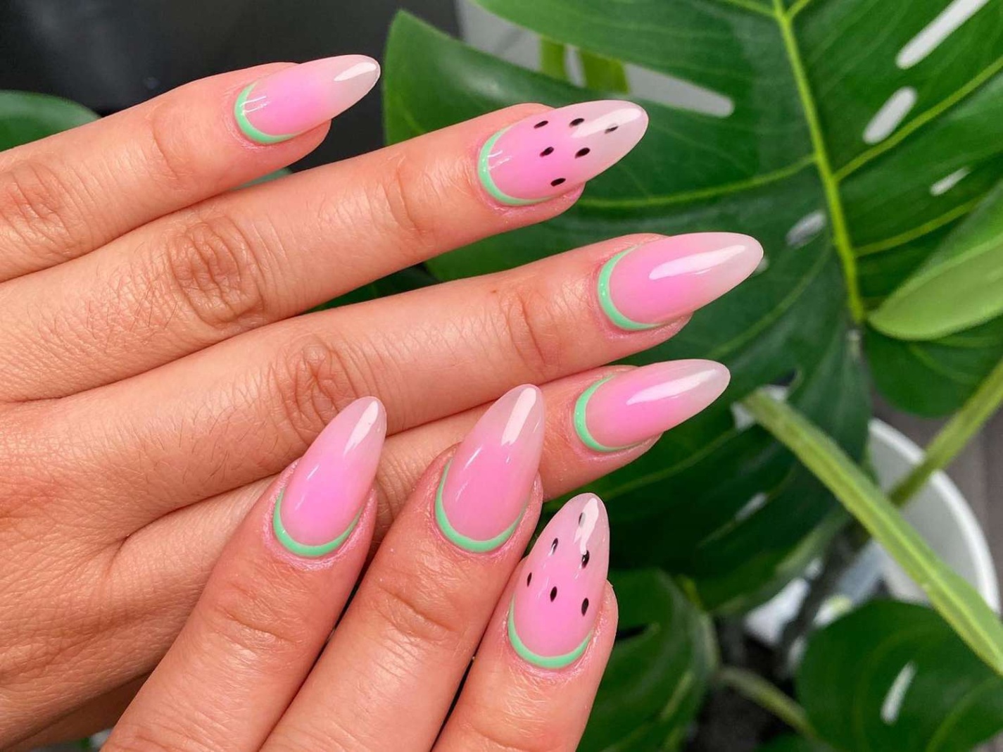 summer gel nail designs Niche Utama Home  Juicy Watermelon Nail Ideas to Wear All Summer Long