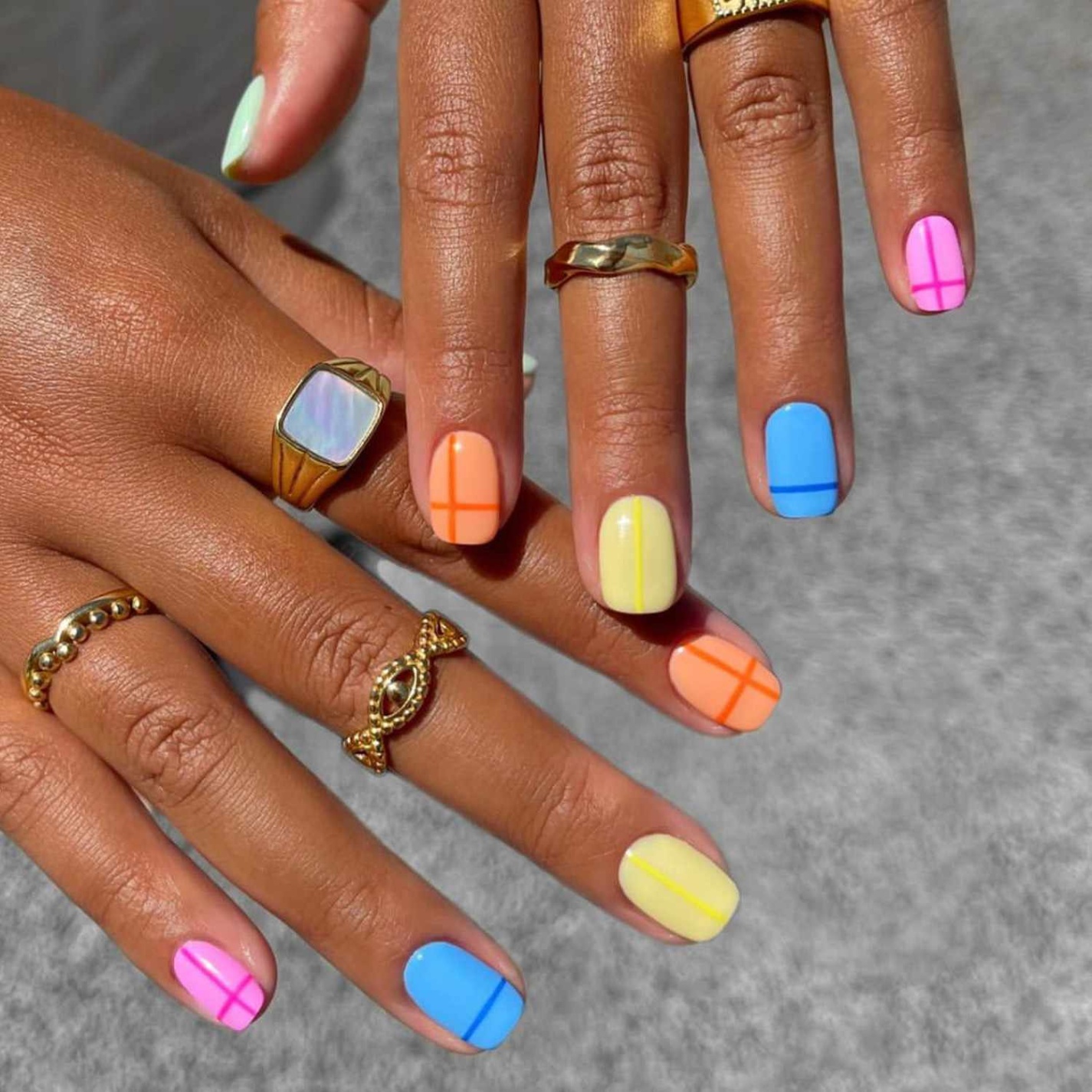 colored nail designs Niche Utama Home  Nail Ideas for April That Put a Fresh Twist on Spring Manicures