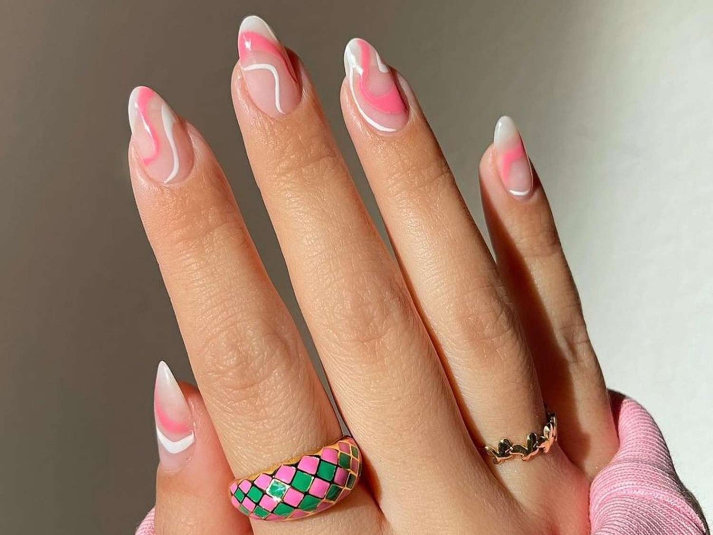 summer pink nail designs Niche Utama Home  Pink Swirl Nail Ideas to Spin Into Summer