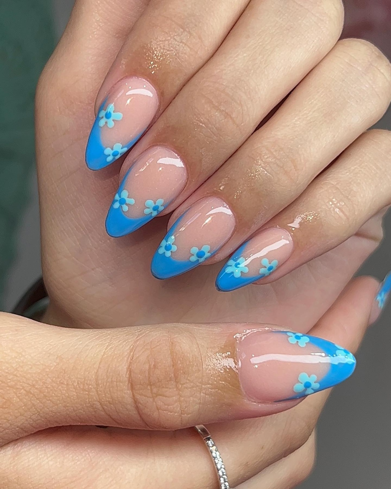 blue nail design Niche Utama Home  Blue Nail Designs To Try - Beauty Bay Edited
